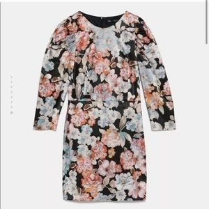 Zara floral mini dress